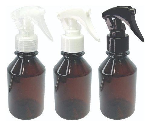 36 Frascos Âmbar Pet 150ml Válvula Mini Gatilho Far
