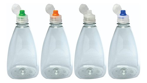 588 Frascos Cristal Pet 500ml Tampa Sport Fliptop Pir