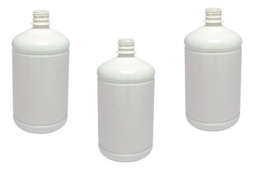 138 Frasco Plástico Branco Pet De 1l Com Tampa L Batoque Sab - Imagem 3