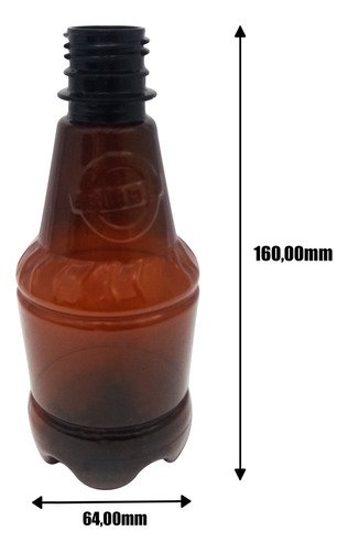 918 Frasco Plástico Âmbar Pet 300ml Com Tampa S Batoque Gr2 - Imagem 8