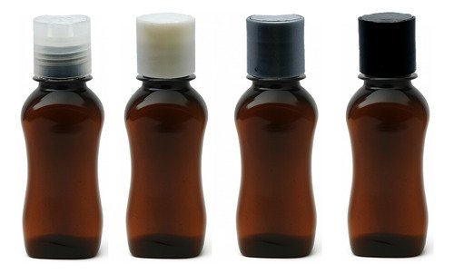 2541 Frascos Plástico Ambar Pet 120ml C/ Tampa Disktop Cat - Imagem 2