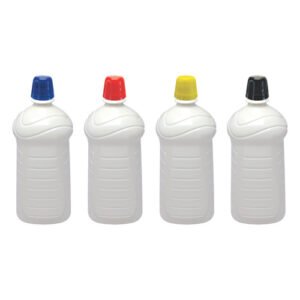 7 Frascos Plástico Branco Pet De 1l Tampa Dosadora 20ml Ama