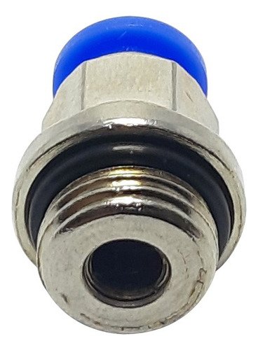 1 Conexão Pneumática Reta Macho Rosca 1/4 X Tubo 6mm - Imagem 3