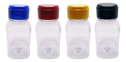 24 Frascos Plástico Cristal Pet 200ml Fliptop C/ Rosca Qua - Imagem 2