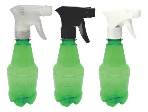 288 Frasco Plástico Verde Pet 300ml Válvula Gatilho Gr2