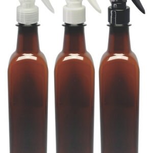 48 Frascos Plástico Âmbar Pet 500ml Válv Mini Gatilho Aze