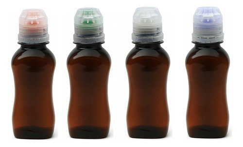 2541 Frascos Plástico Ambar Pet 120ml Sport Fliptop Cat - Imagem 2