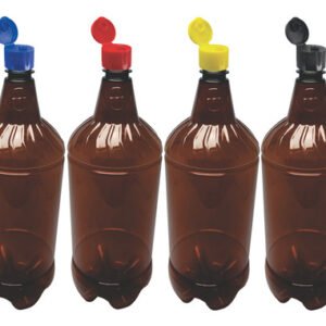 2 Frasco Plástico Âmbar Pet 2l Tampa Fliptop Batoque Gr2