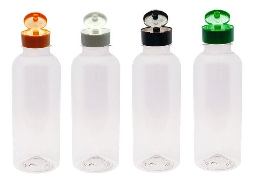 289 Frascos Plástico Cristal Pet 500ml Fliptop C/ Rosca Det - Imagem 3
