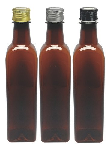 128 Frascos Plástico Âmbar Pet 500ml Tampa Difusor C/ F Aze