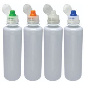 108 Frascos Brancos Pet 250ml Tampa Sport Fliptop Cos