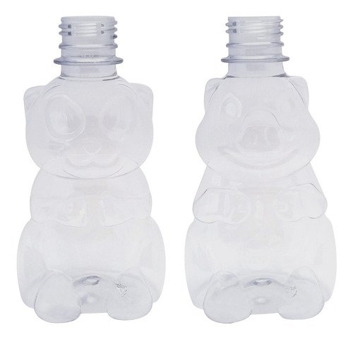 256 Frasco Plástico Cristal Pet 300ml Tampa Difusor C/ F Zoo - Imagem 2