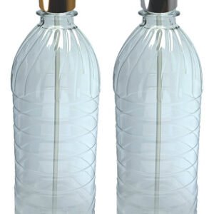 25 Frascos Plásticos Cristal Pet 1l Válvula Spray L Suc