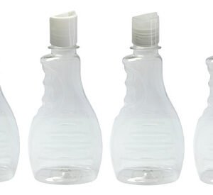 72 Frascos Plástico Cristal Pet 300ml C/ Tampa Disktop Bor