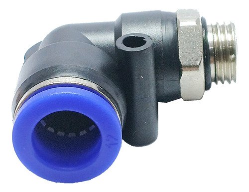 100 Conexão Pneumática Cotovelo Macho Rosca 1/4 X Tubo 12mm - Imagem 3