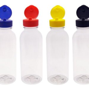 1026 Frascos Plástico Cristal Pet 400ml Batoque Fliptop Det