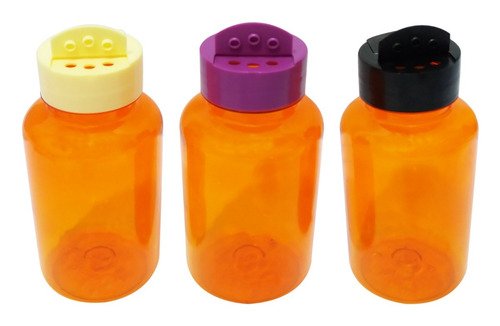 1200 Frasco Plástico Laranjado Pet 240ml Tempero Fliptop Sup - Imagem 3