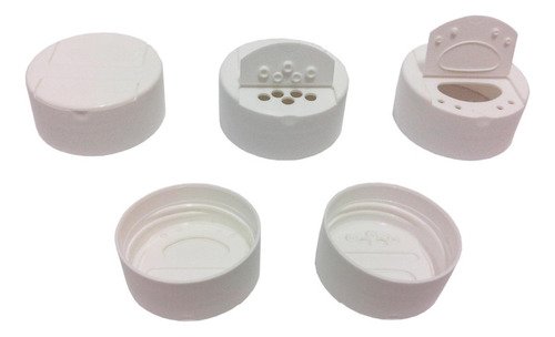 791 Frascos Plástico Branco Pet 500ml Tempero Fliptop Qua - Imagem 5