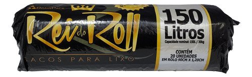 200 Unidades Saco De Lixo Em Rolo 150 Litros Preto 90x120cm - Imagem 2