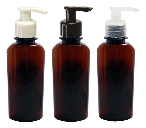 306 Frasco Plástico Ambar Pet 140ml Válv Bico Pato S Aro