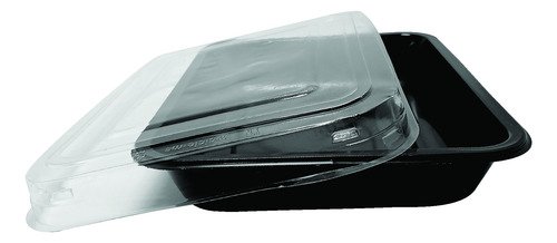 450 Bandeja Forneável Preta 1000ml 210x160mm Galvanotek G201 - Imagem 2