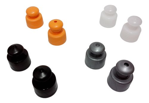 6 Frascos Plástico Cristal Pet 1l Com Tampa Pushpull Agu - Imagem 4