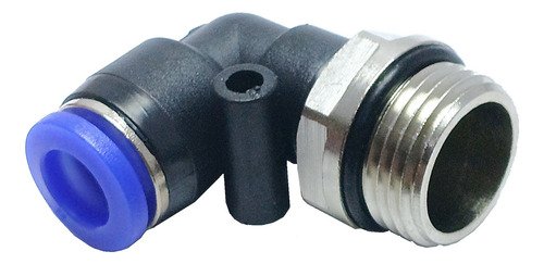 100 Conexão Pneumática Cotovelo Macho Rosca 3/8 X Tubo 8mm
