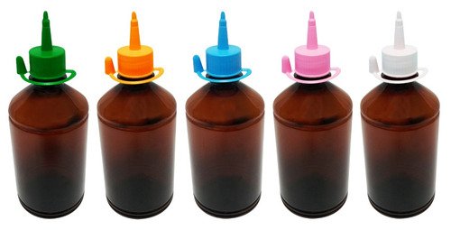 678 Frascos Plástico Âmbar Pet 500ml C/ Bico Aplicador Far - Imagem 2