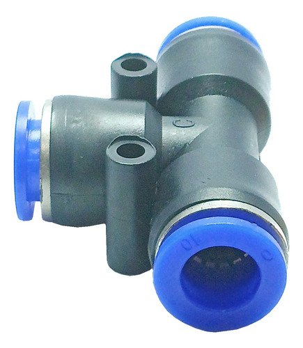 1 Conexão Pneumática Uniao T Tubo 10mm - Imagem 2