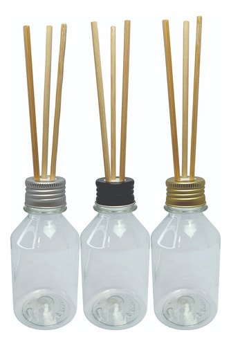 693 Frascos Plástico Cristal 150ml Tampa Difusor Varetas Far