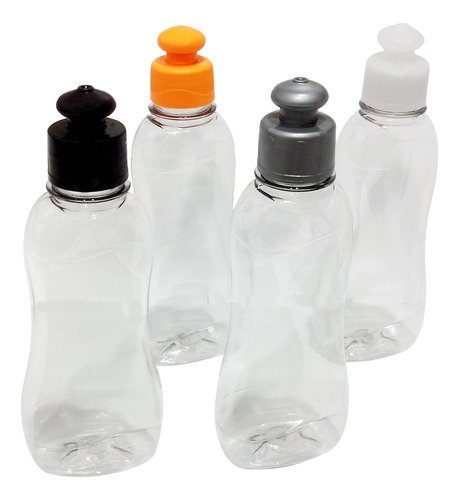 1260 Frasco Plástico Cristal Pet 200ml C/ Tampa Pushpull Cat - Imagem 2