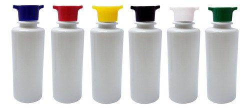 226 Frasco Plástico Branco Pet 200ml Tampa Rosca 2 Bico Cos