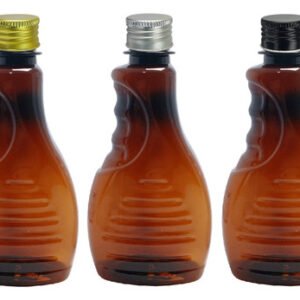 162 Frasco Plástico Ambar Pet 300ml Tampa Alumínio S Bor