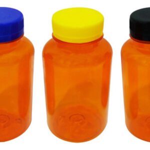 1200 Frasco Plástico Laranjado Pet 240ml Tam Rosca Lacre Sup