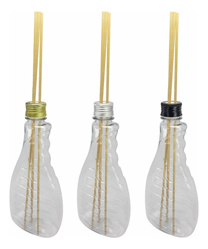 170 Frascos Plástico Cristal 500ml Tampa Difusor Varetas Bor
