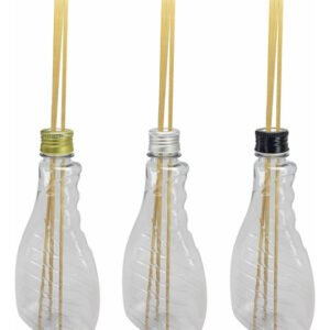 45 Frascos Plástico Cristal 500ml Tampa Difusor Varetas Bor