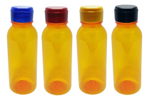 342 Frascos Plástico Laranja Pet 300ml Fliptop C/ Rosca Det - Imagem 2
