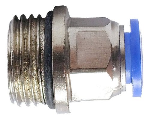 100 Conexão Pneumática Reta Macho Rosca 1/2 X Tubo 10mm