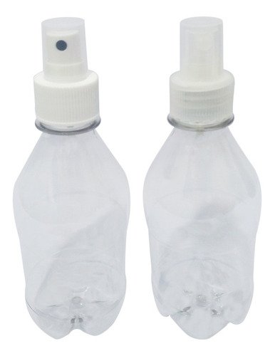 972 Frascos Plásticos Cristal Pet 350ml Válvula Spray S Agu