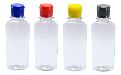 520 Frasco Plástico Cristal Pet 140ml Fliptop Batoque Aro - Imagem 2