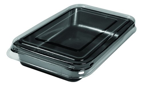 450 Bandeja Forneável Preta 1000ml 210x160mm Galvanotek G201