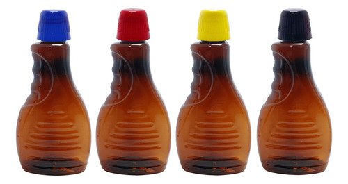 162 Frasco Plástico Ambar Pet 300ml Tampa Dosadora 20ml Bor