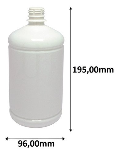 22 Frasco Plástico Branco Pet De 1l Tampa Dosadora 30ml Sab - Imagem 4