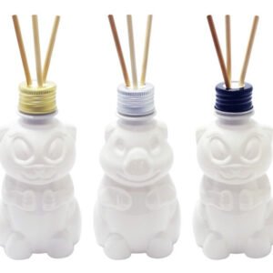 896 Frascos Plástico Branco 300ml Tampa Difusor Varetas Zoo