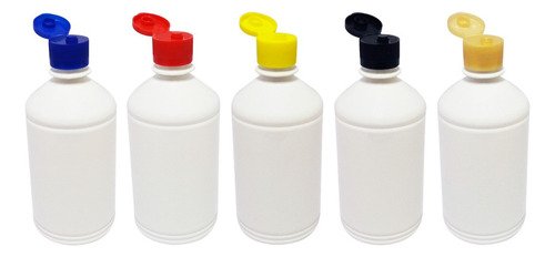 678 Frascos Plástico Branco Pet 500ml C/ Tampa Fliptop Far