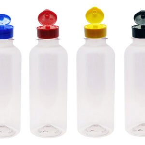 15 Frascos Plástico Cristal Pet 500ml Fliptop C/ Rosca Det