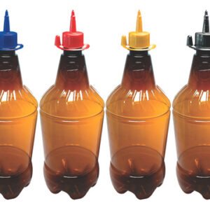 360 Frascos Plásticos Âmbar Pet 1l C/ Bico Aplicador Gr2