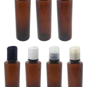 108 Frascos Plástico Âmbar Pet 250ml C/ Tampa Disktop Cos