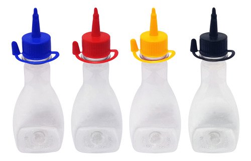 1323 Frasco Plástico Cristal Pet 200ml C/ Bico Aplicador Mol