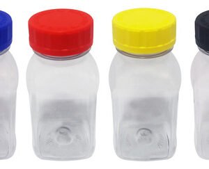 1881 Frascos Plásticos Cristal Pet 200ml Com Tampa Child Qua